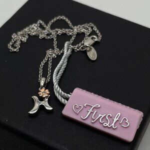 NEW Child's Sterling Silver, Diamond & H letter Necklace!